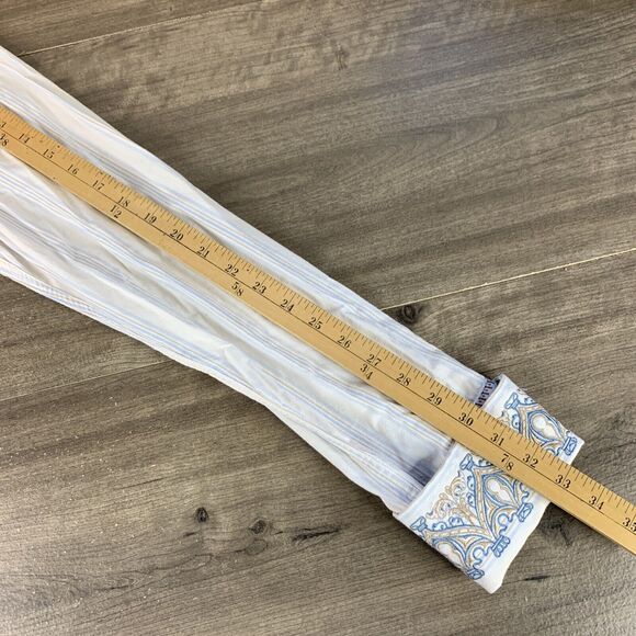 Men's English Laundry Medium Shirt Long Sleeve Button Front Cotton Embroidered - Picture 12 of 12